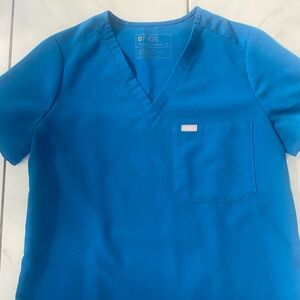 Alps Blue Figs Catarina one pocket scrub top Sm